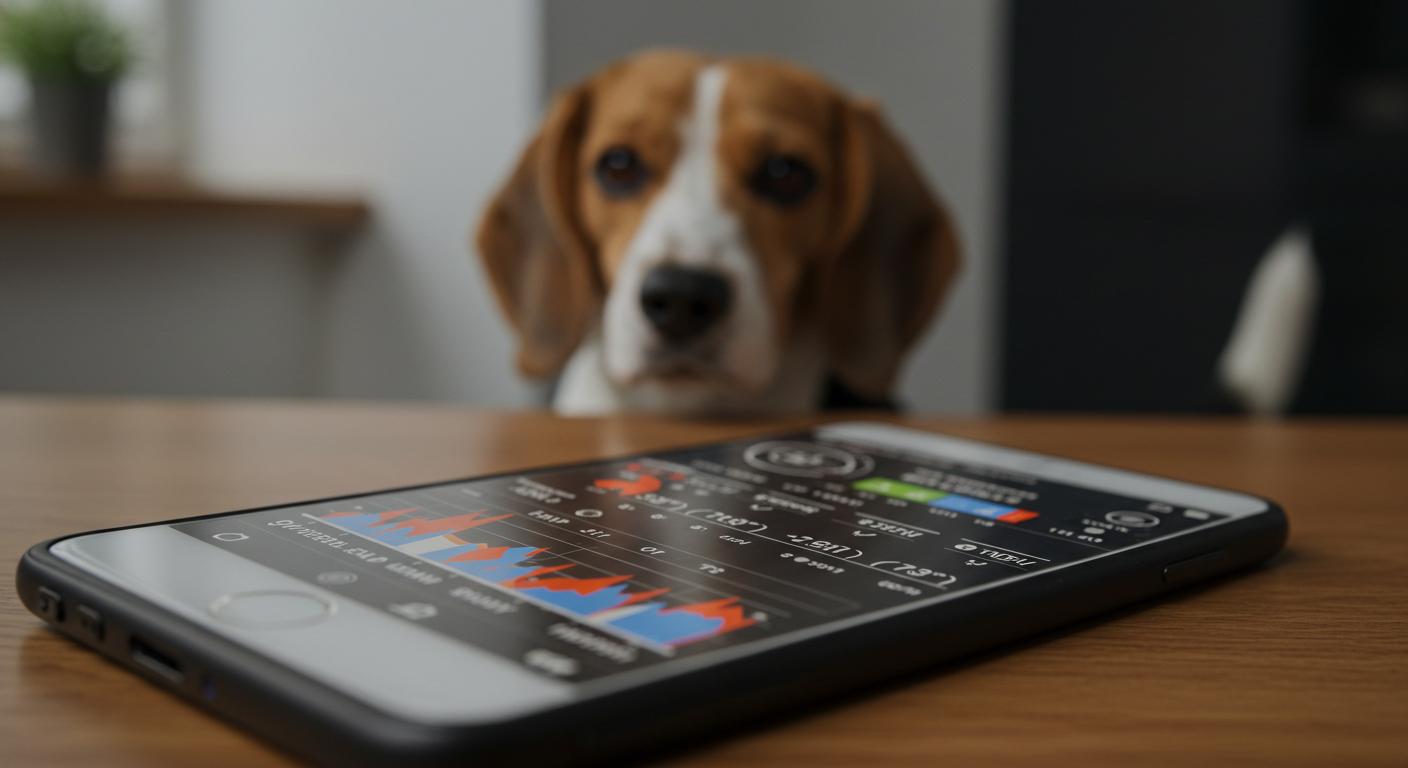 Smartphone app with dog